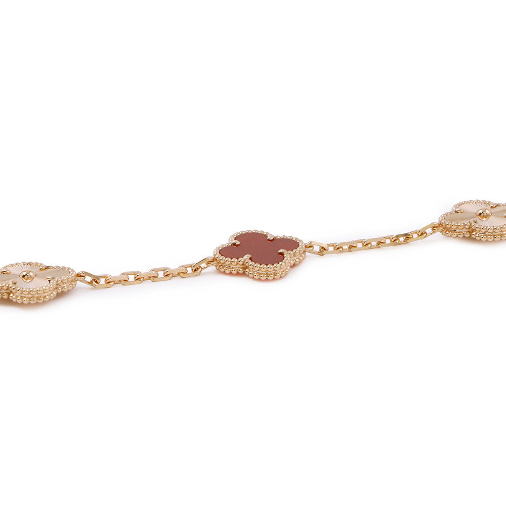 Van Cleef & Arpels Vintage Alhambra Bracelet 5 motifsVCARP7RP00 18K Pink Gold
