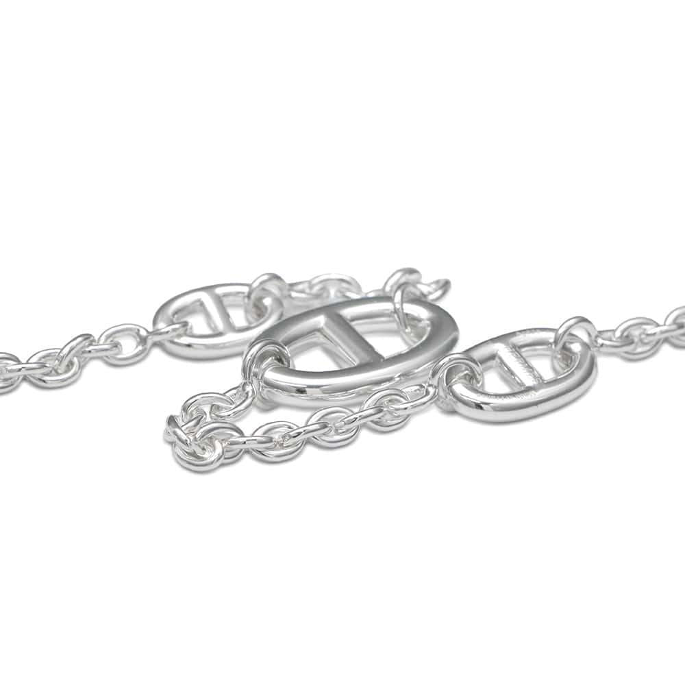 HERMES Chaine d'Ancre Farandole Bracelet Size LG SV925