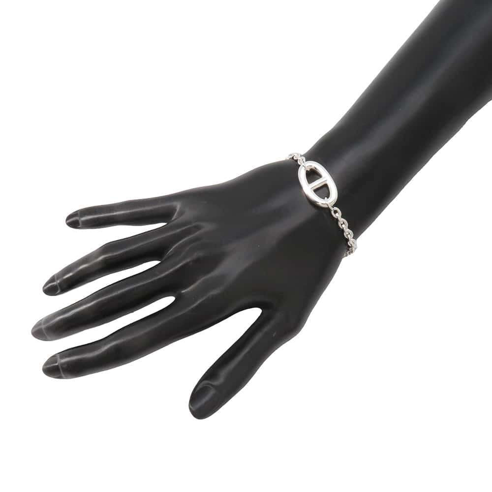 HERMES Chaine d'Ancre Farandole Bracelet Size LG SV925
