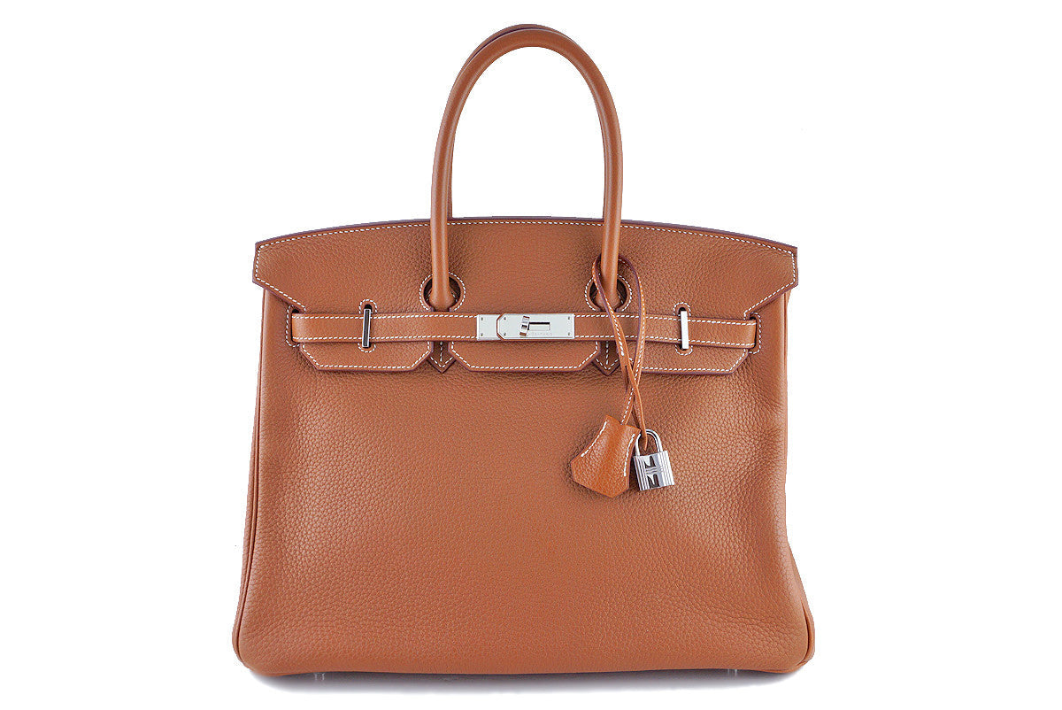 Hermes Gold Togo 35cm Birkin Bag, "M" stamp PHW