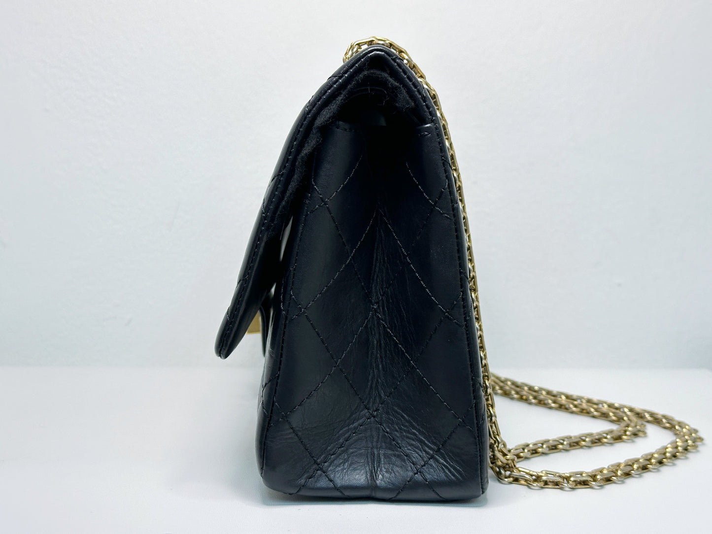 Chanel Marine Quilted Aged Calfskin 2.55 Reissue 226 Flap Bag
