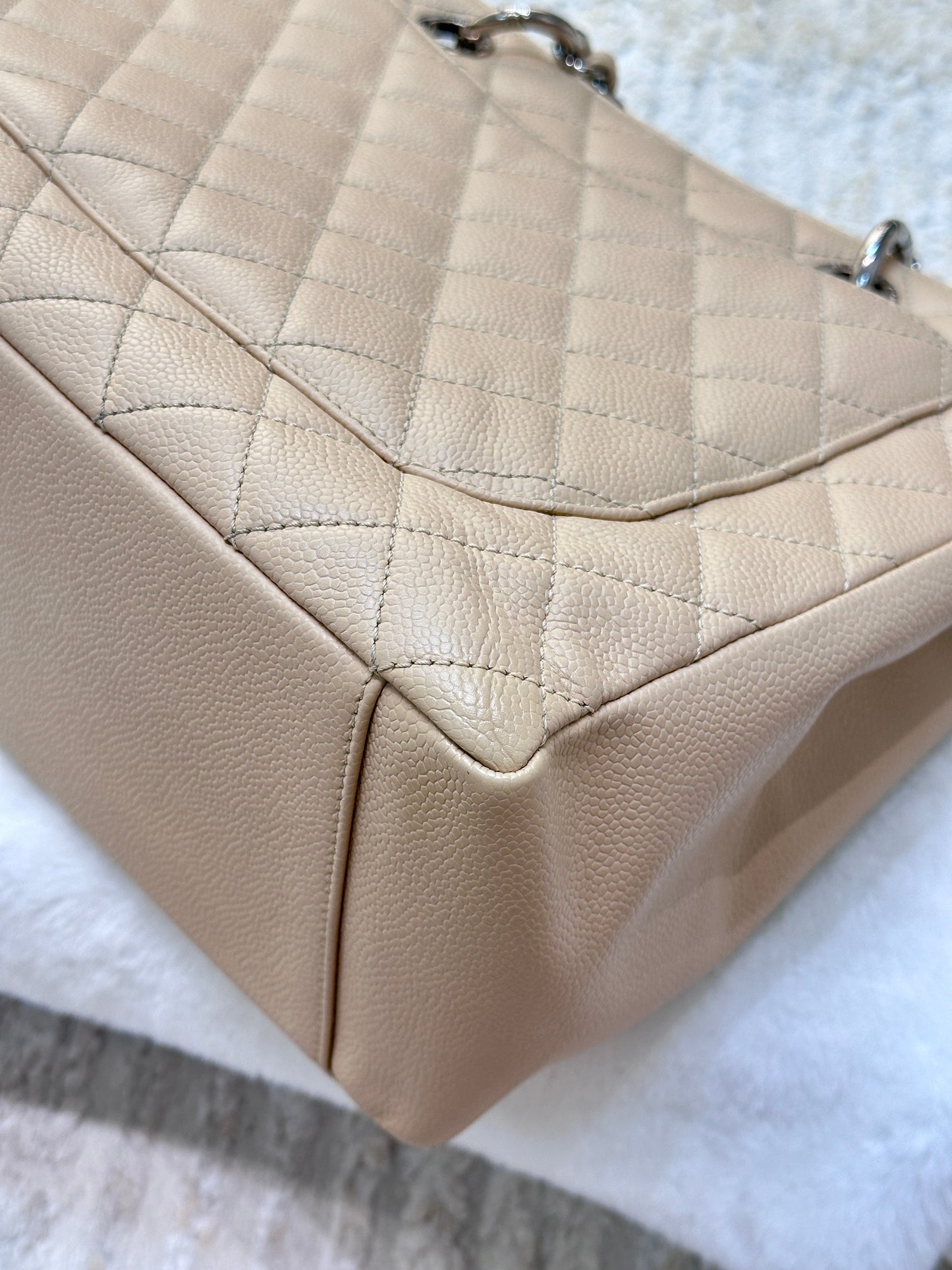 Chanel GST Beige Caviar Shw Bag