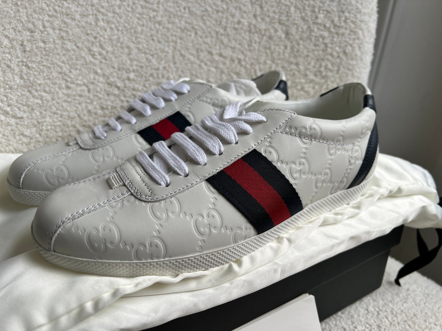 Gucci Ace Leather Sneakers size 4 36.5 (RRP £570)