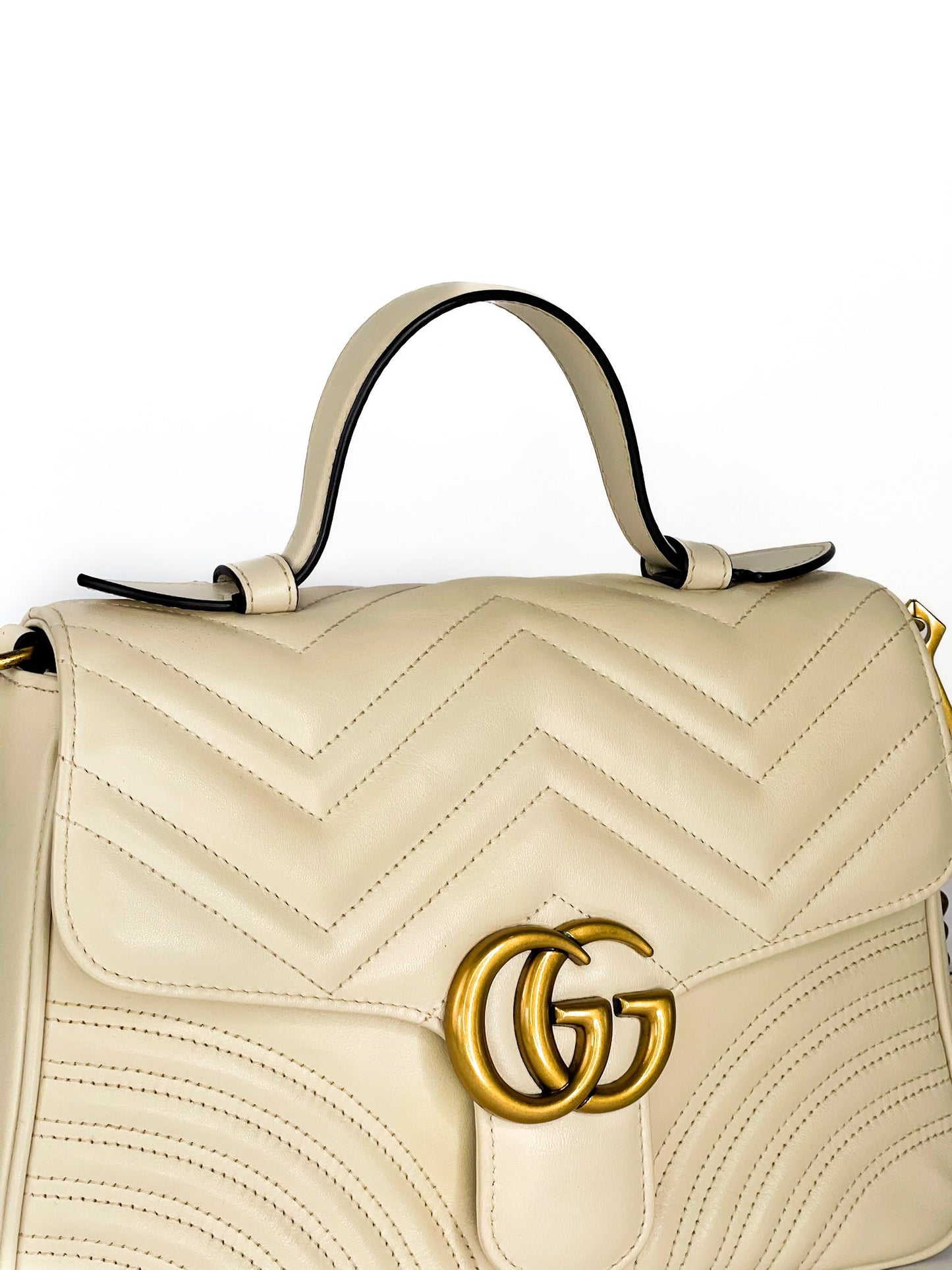 Gucci GG Marmont Matelasse Leather Top Handle Satchel