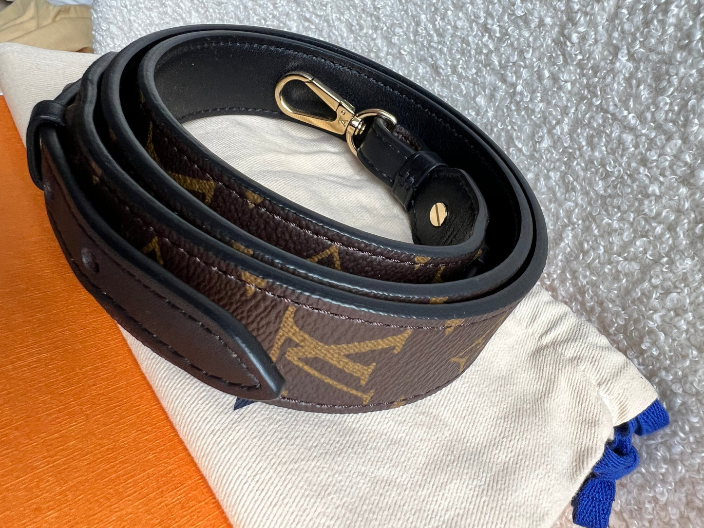 Louis Vuitton Bandouliere XL Monogram Noir Leather Shoulder Strap