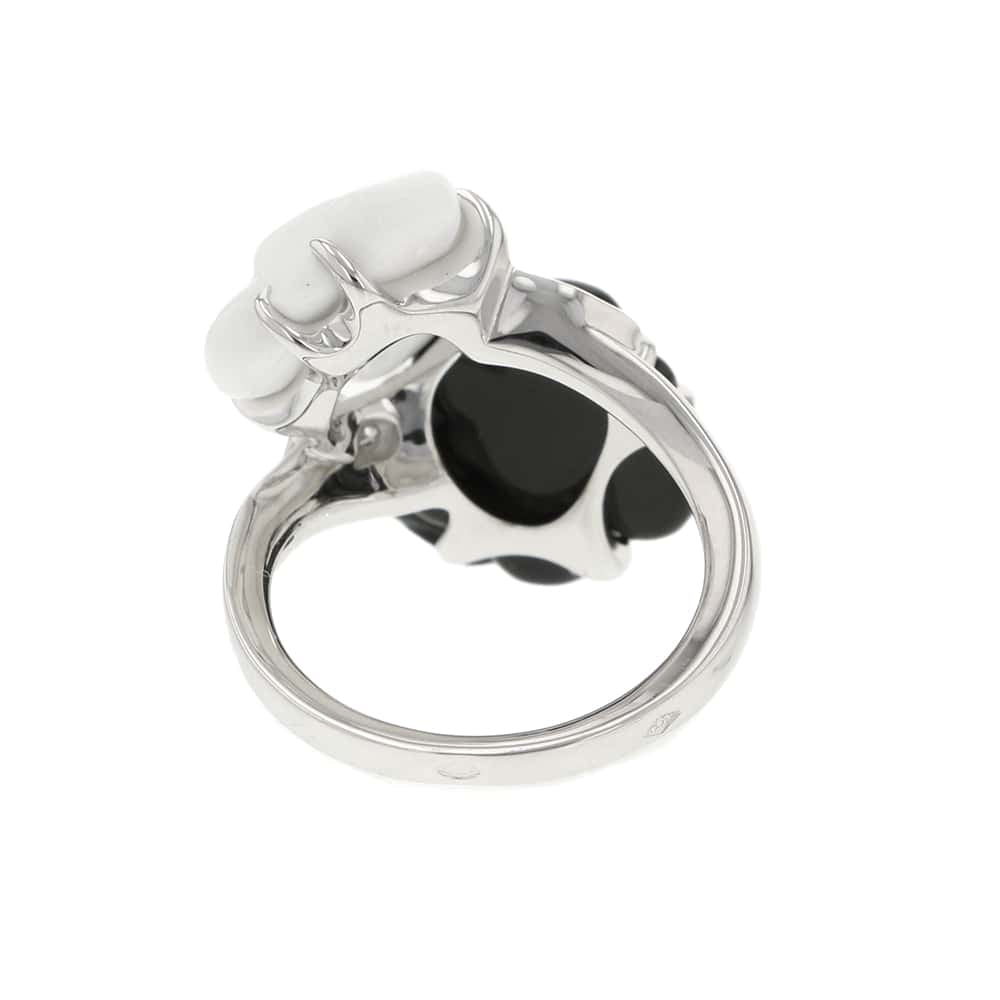 CHANEL Camellia Ring Size 48/#8J2938 18K White Gold