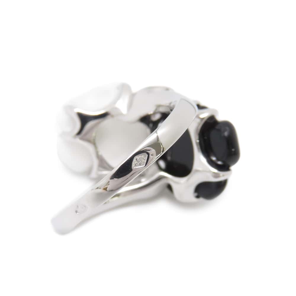 CHANEL Camellia Ring Size 48/#8J2938 18K White Gold
