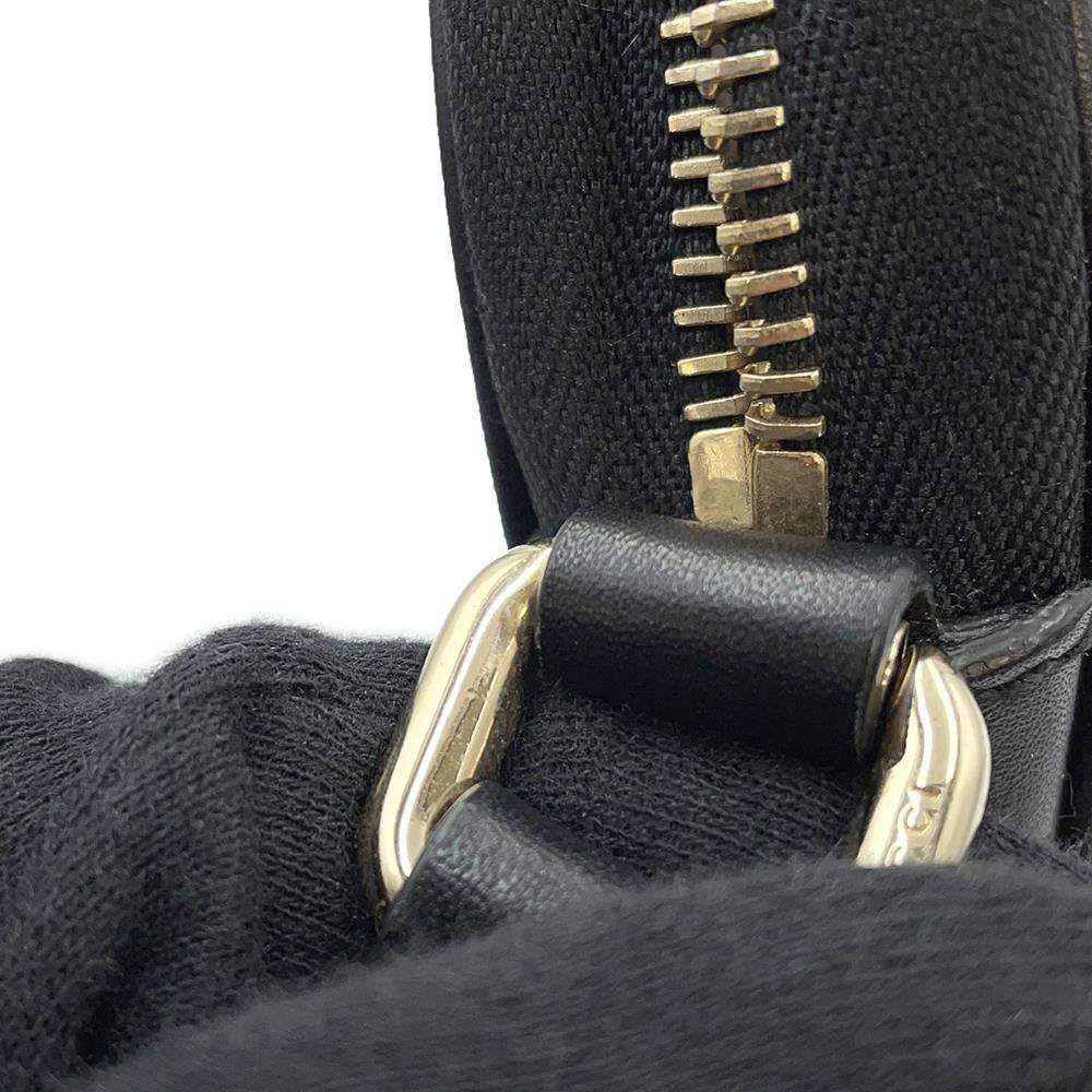 GUCCI Guccissima Clutch Bag Black607726 Leather