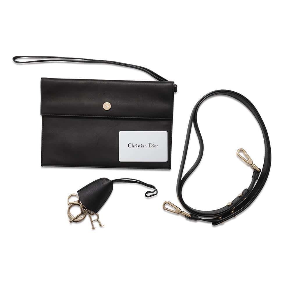 Dior 2wayBag Black Leather