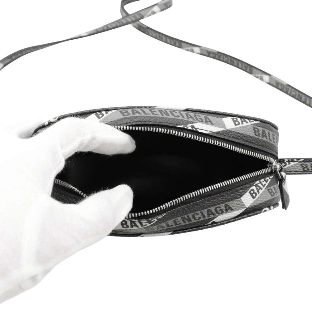 BALENCIAGA everyday camera bag Black/Gray552372 Leather Size XS