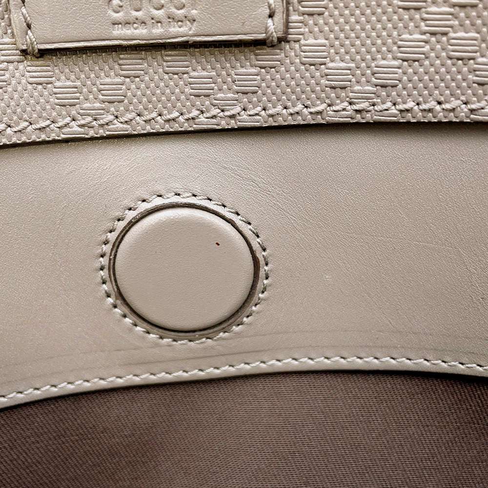 GUCCI Bright Diamante Clutch Bag Greige368564 Leather