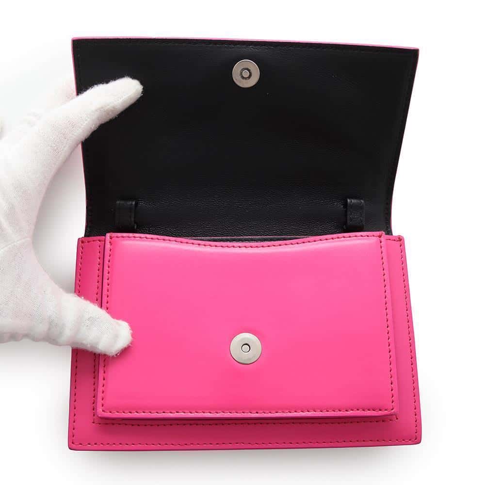 BALENCIAGA Sharp 2way waist pouch Pink594938 Leather Size XS