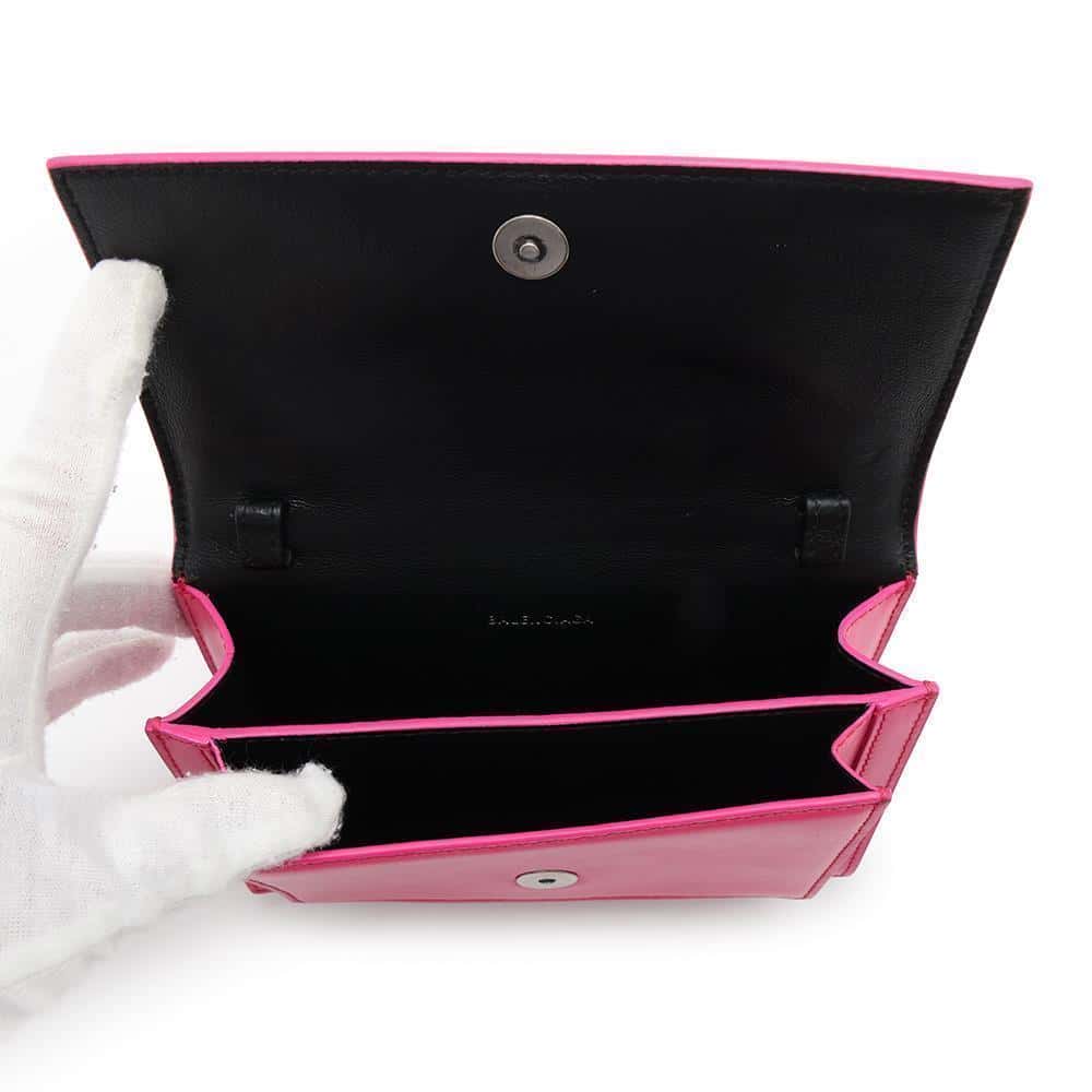 BALENCIAGA Sharp 2way waist pouch Pink594938 Leather Size XS