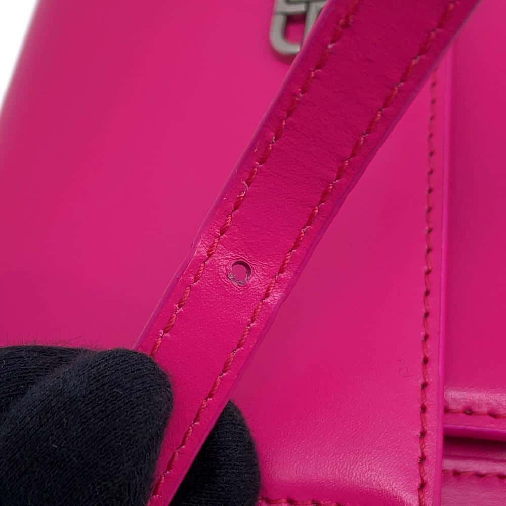 BALENCIAGA Sharp 2way waist pouch Pink594938 Leather Size XS