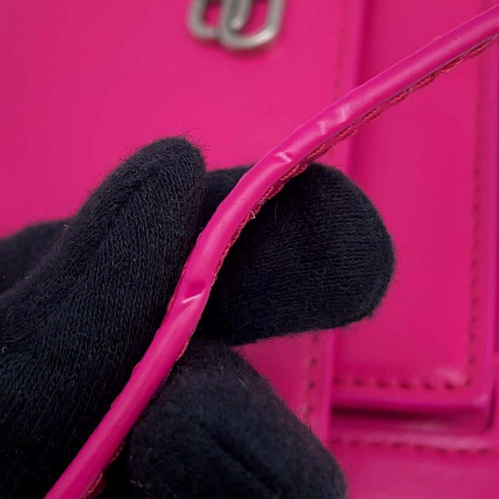 BALENCIAGA Sharp 2way waist pouch Pink594938 Leather Size XS