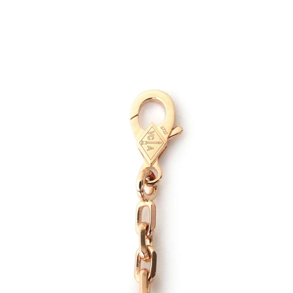 Van Cleef & Arpels Vintage Alhambra Necklace 20 motifs Gray shellVCARP2R000 18K Pink Gold