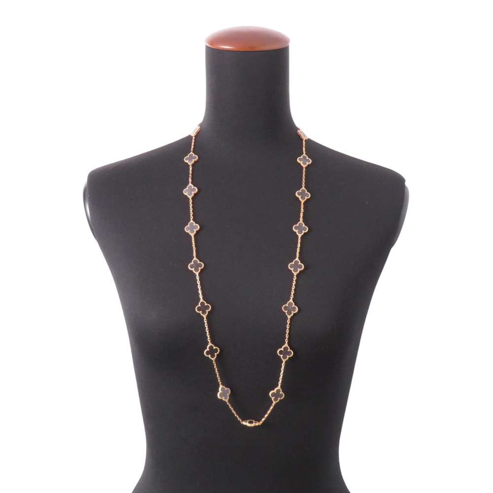 Van Cleef & Arpels Vintage Alhambra Necklace 20 motifs 2023 Holiday CollectionVCARP7S700 18K Pink Gold