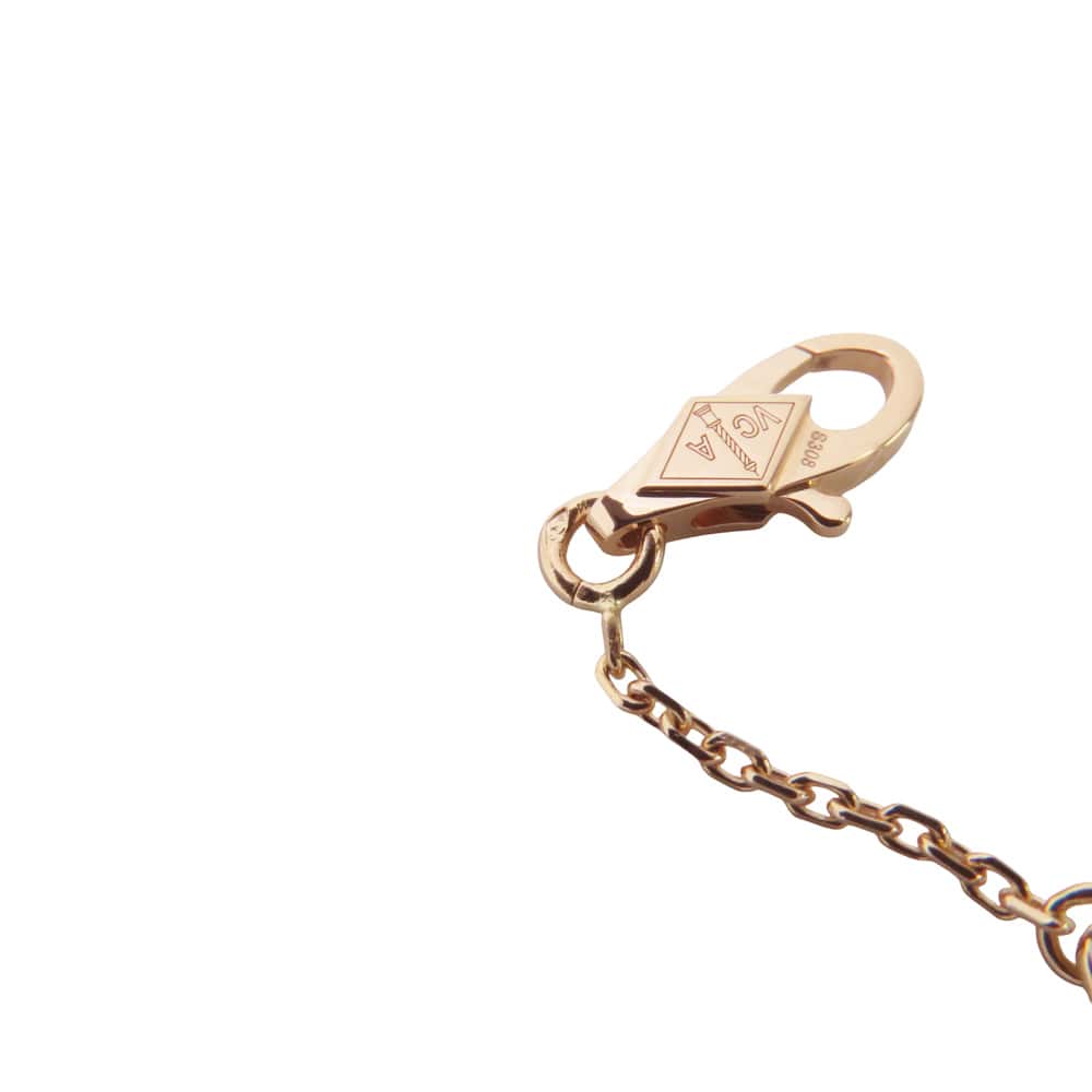 Van Cleef & Arpels Frivole Pendant Mini Model Size MiniVCARP7S800 18K Pink Gold