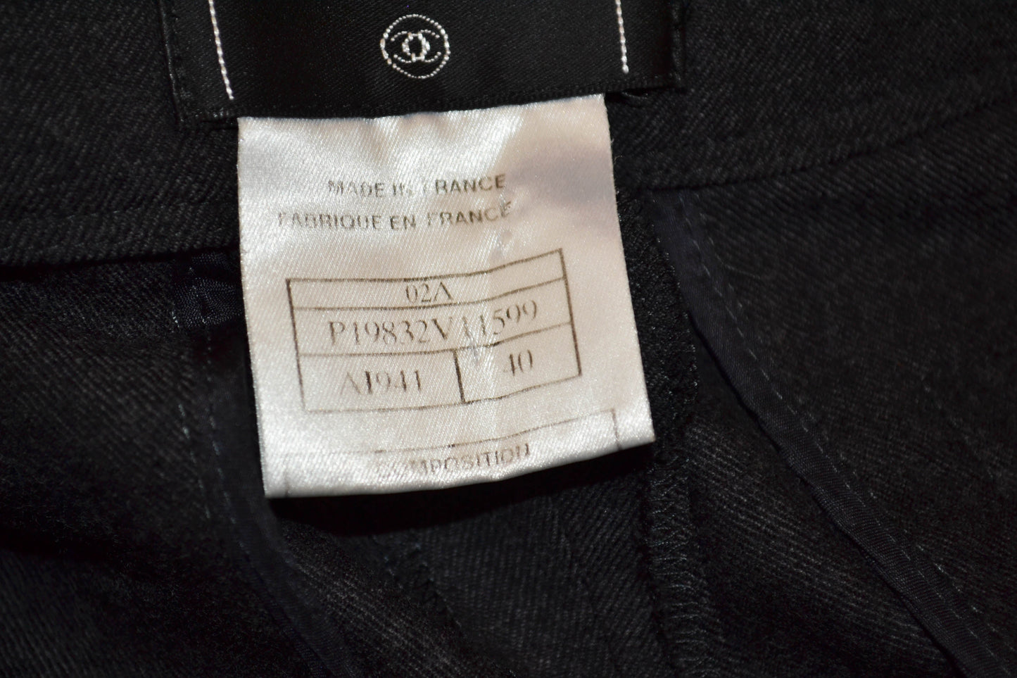 Chanel Grey Wool Pants Size 2A
