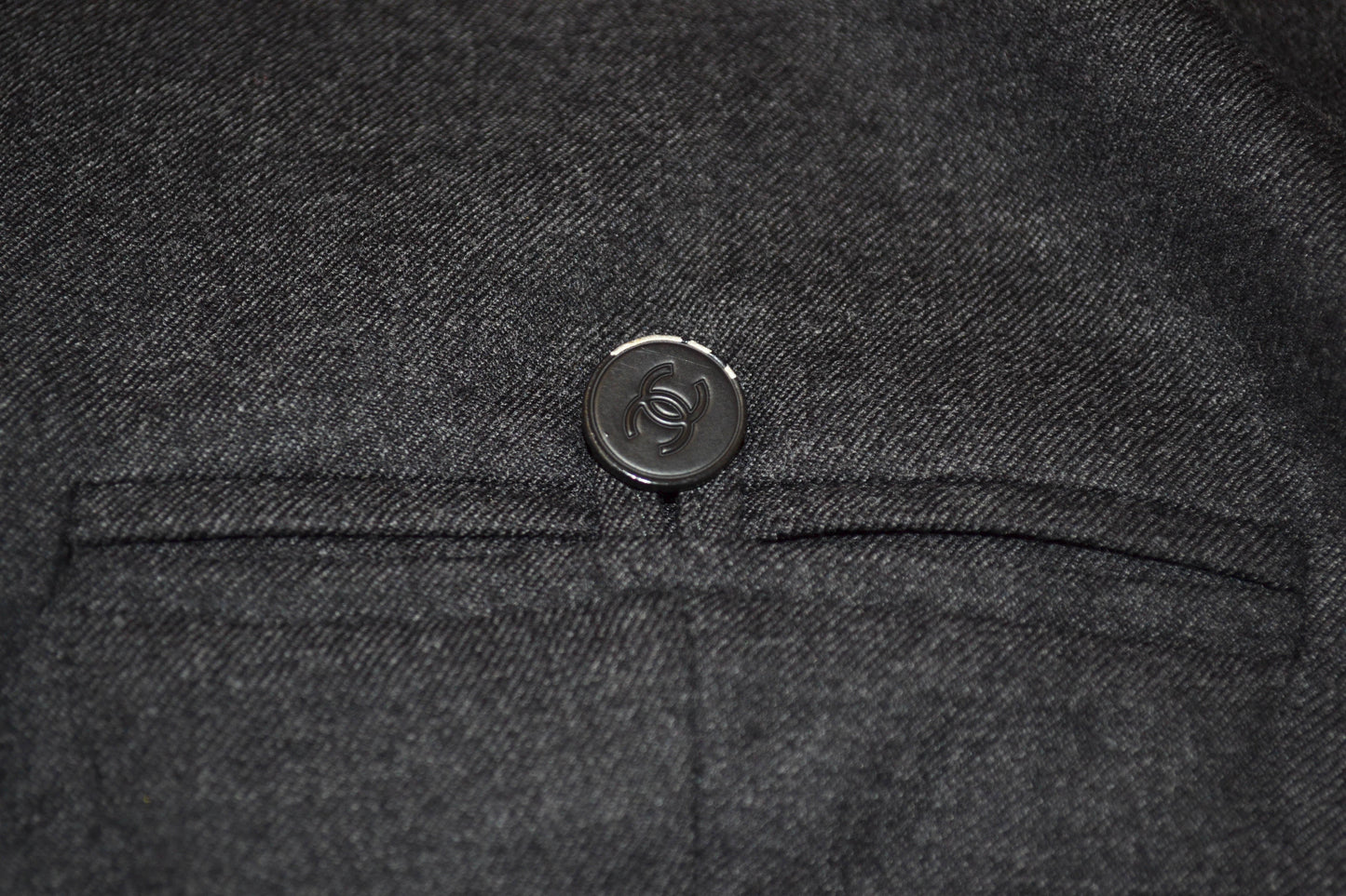 Chanel Grey Wool Pants Size 2A