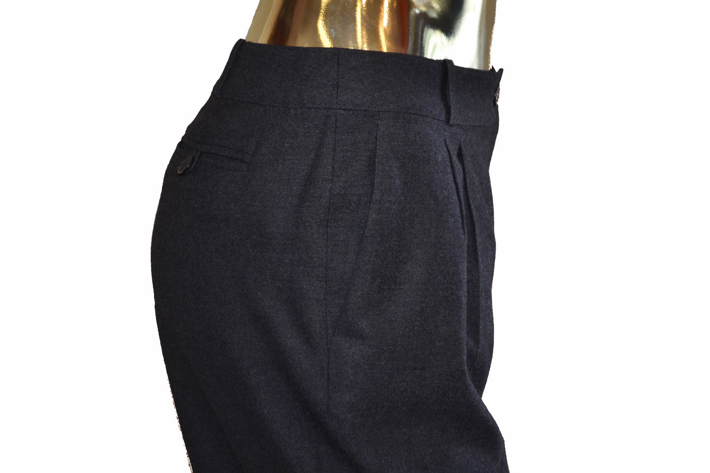 Chanel Grey Wool Pants Size 2A
