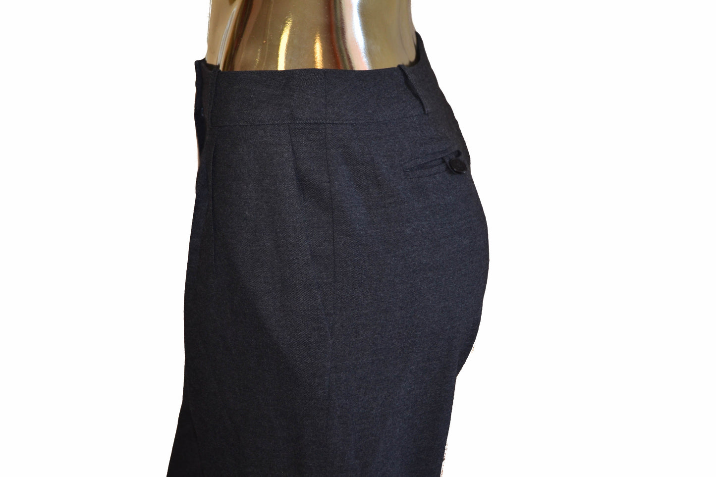 Chanel Grey Wool Pants Size 2A