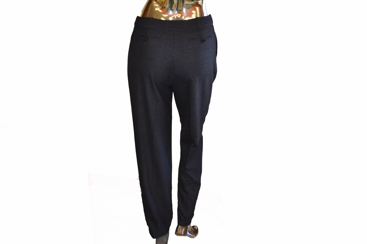 Chanel Grey Wool Pants Size 2A
