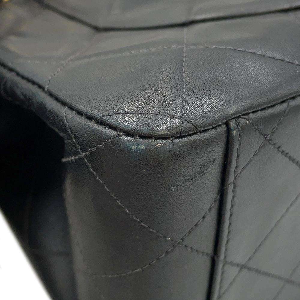 CHANEL Jumbo Matelasse ChainShoulder Bag BlackA01094 Lambskin Size 34