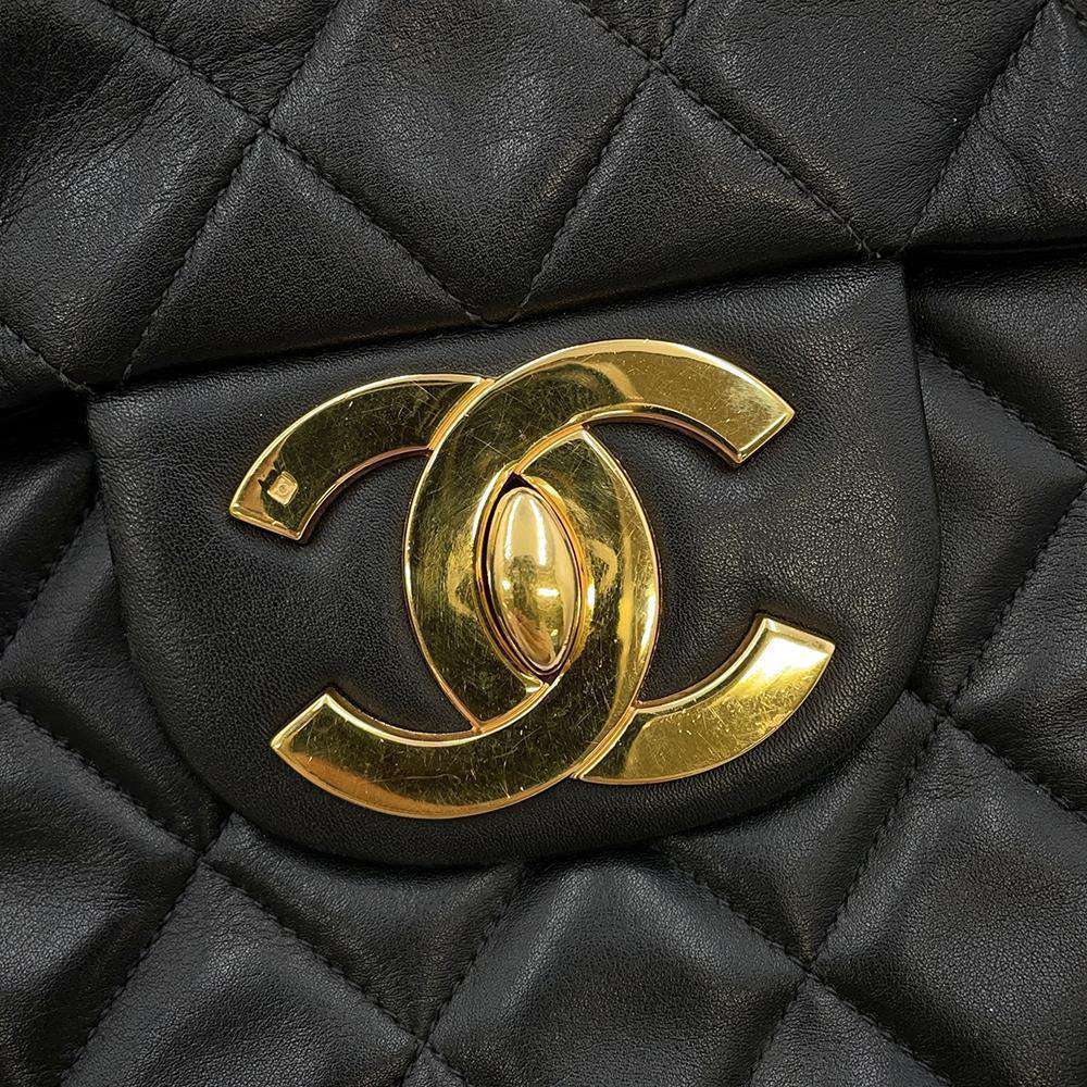 CHANEL Jumbo Matelasse ChainShoulder Bag BlackA01094 Lambskin Size 34