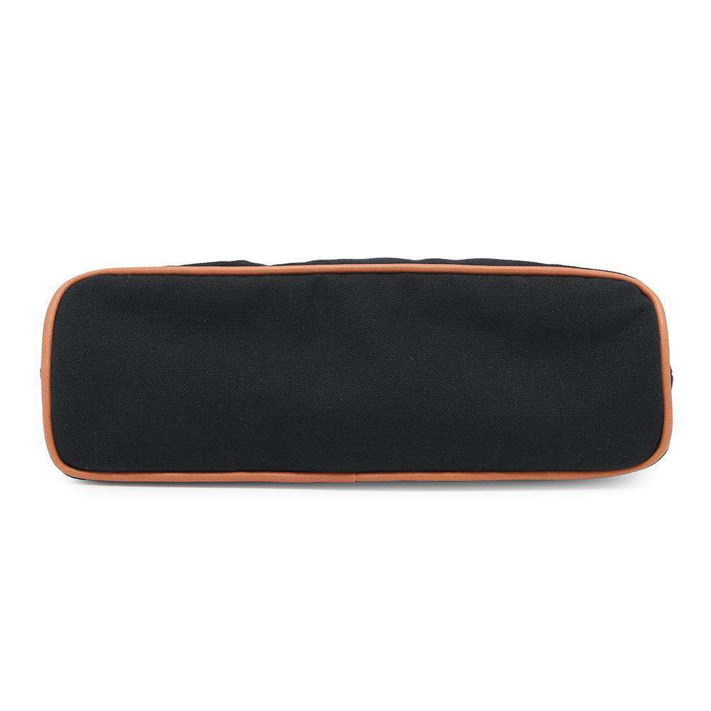 HERMES BolidePouch Black Cotton Silver Hardware Size MM