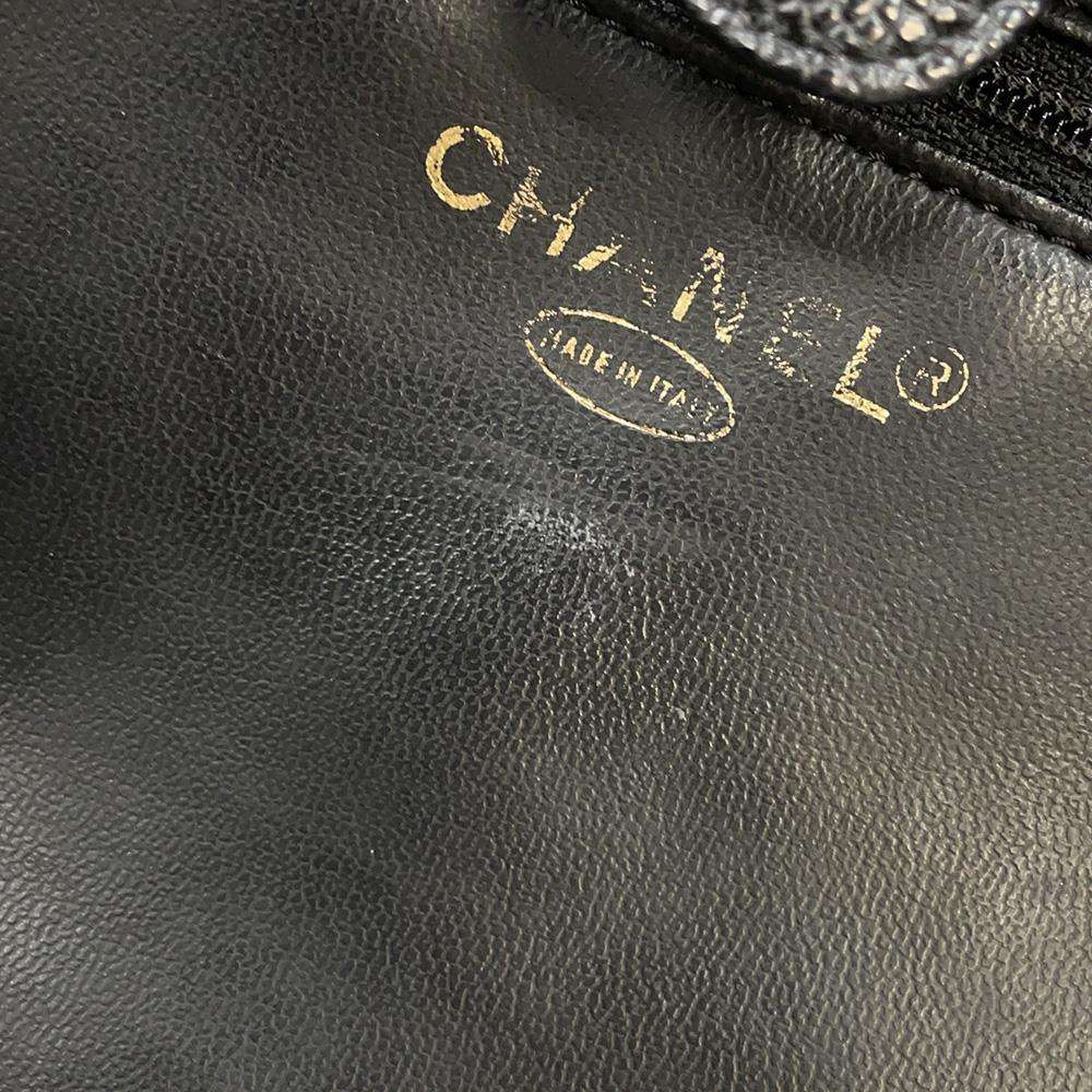CHANEL CC Logo 2WAY Vanity Bag BlackA07061 Caviar Leather