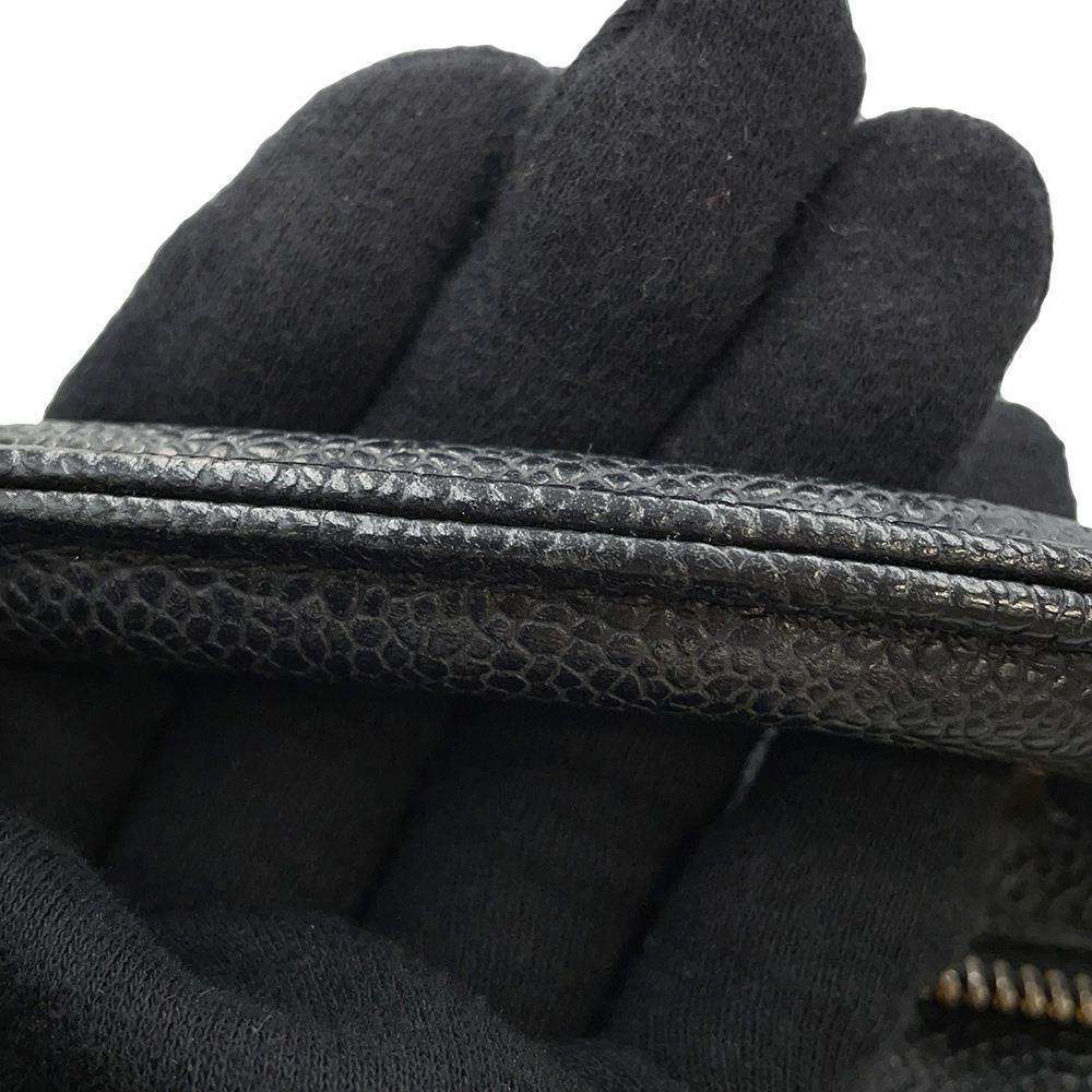 CHANEL CC Logo 2WAY Vanity Bag BlackA07061 Caviar Leather