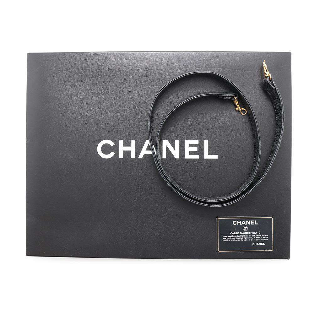 CHANEL CC Logo 2WAY Vanity Bag BlackA07061 Caviar Leather