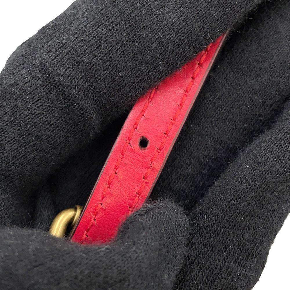 GUCCI GG MarmontShoulder Bag Red739166 Leather