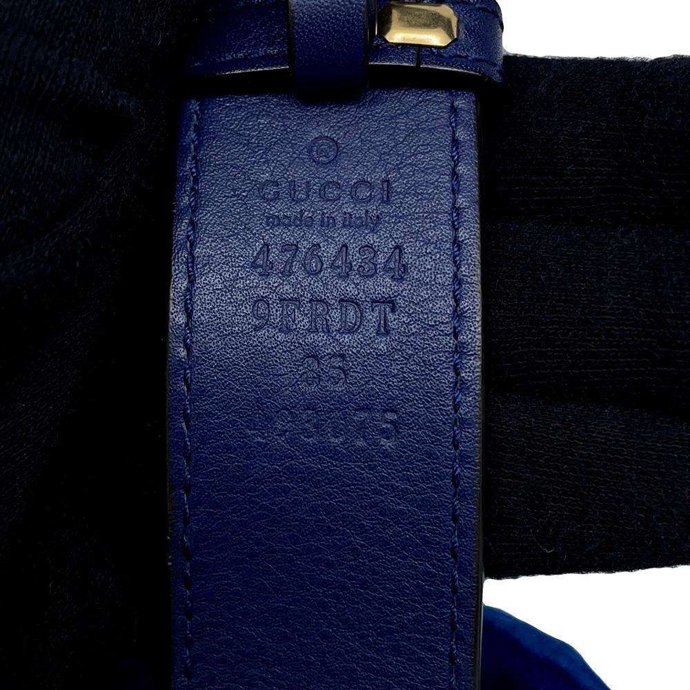 GUCCI GG Marmont Crossbody Bag Blue476434 Velour