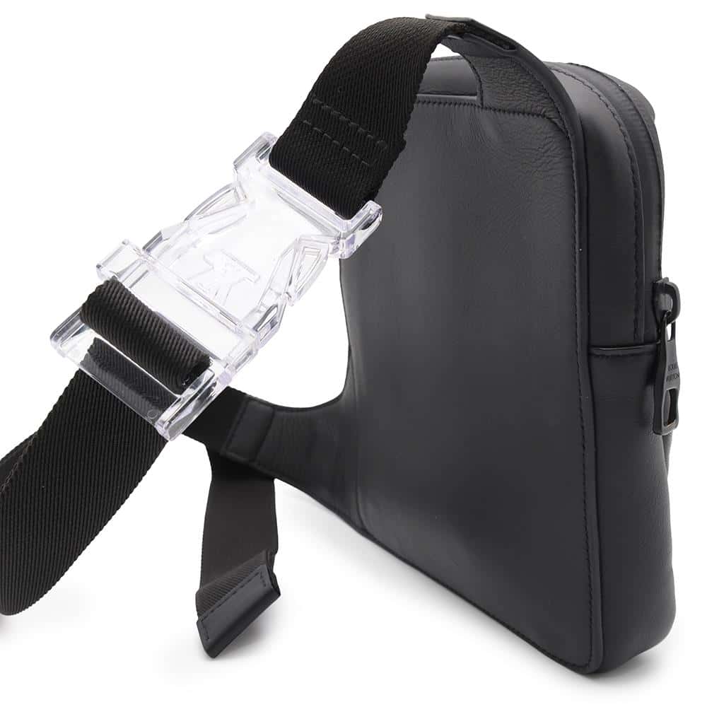 LOUIS VUITTON Asymmetrical sling bag Noir/Righe RainbowM68773 Lambskin