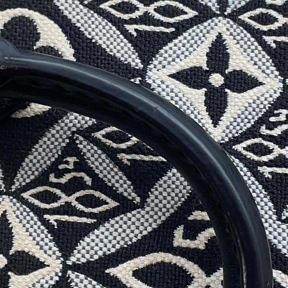 LOUIS VUITTON Petit Sac Plat NoirM80484 Monogram Jaguar SINCE 1854