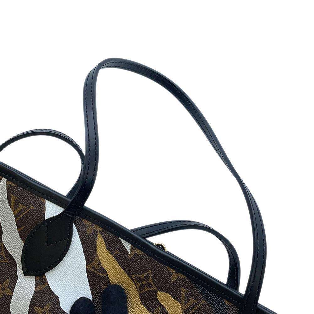 LOUIS VUITTON Neverfull Noir/Gold/SilverM45201 Monogram Size MM