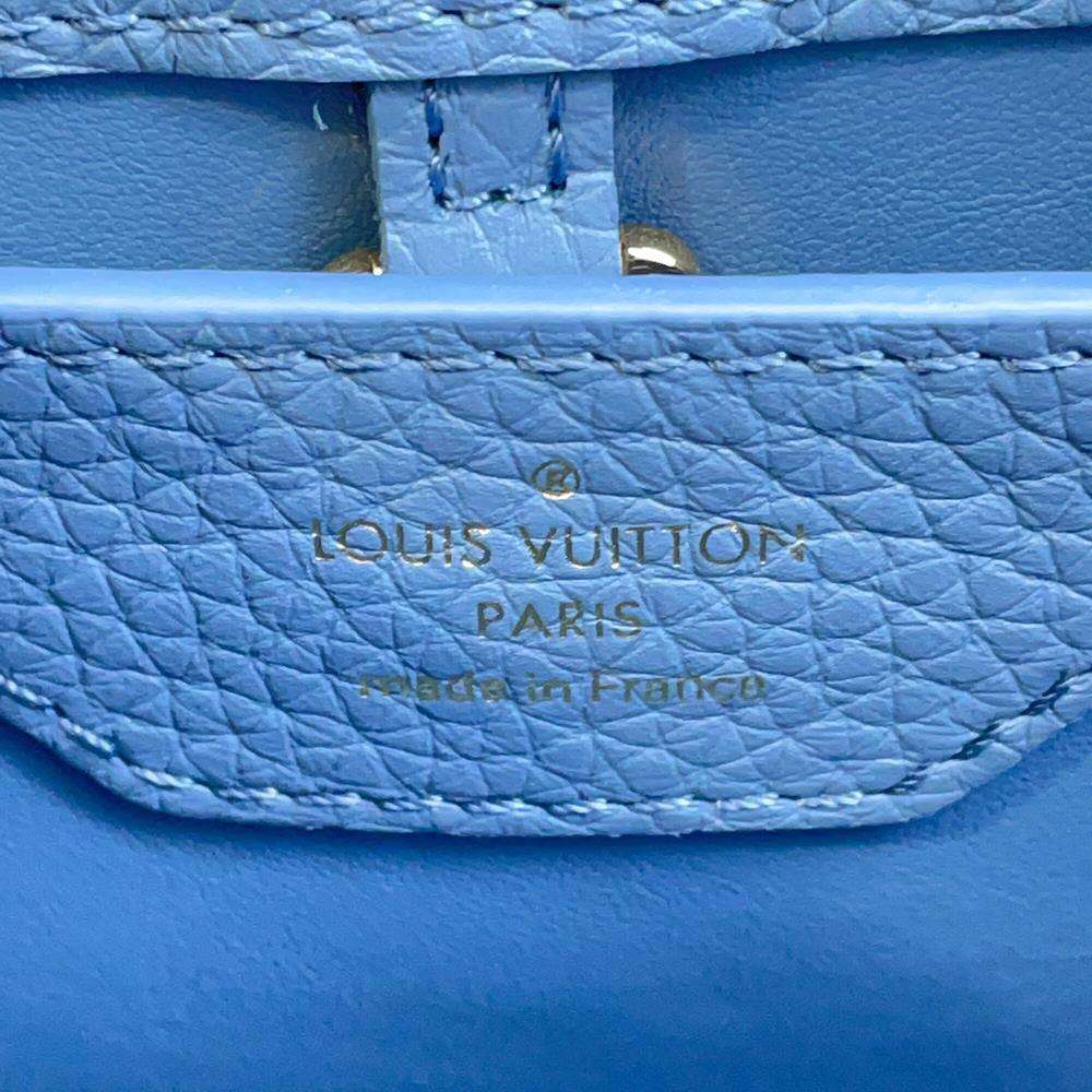 LOUIS VUITTON Capucines Dusk BlueM58726 Taurillon Leather Size BB