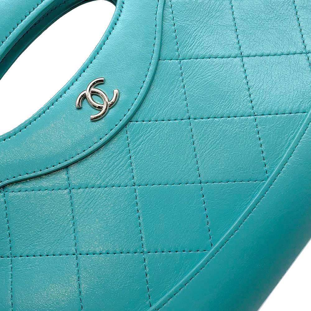 CHANEL CHANEL31 Mini Shopping Bag Turquise BlueAP3656 Calf Leather