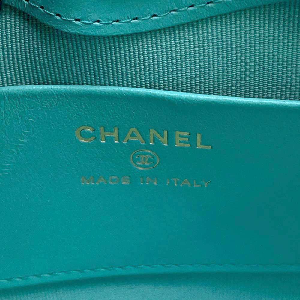 CHANEL CHANEL31 Mini Shopping Bag Turquise BlueAP3656 Calf Leather