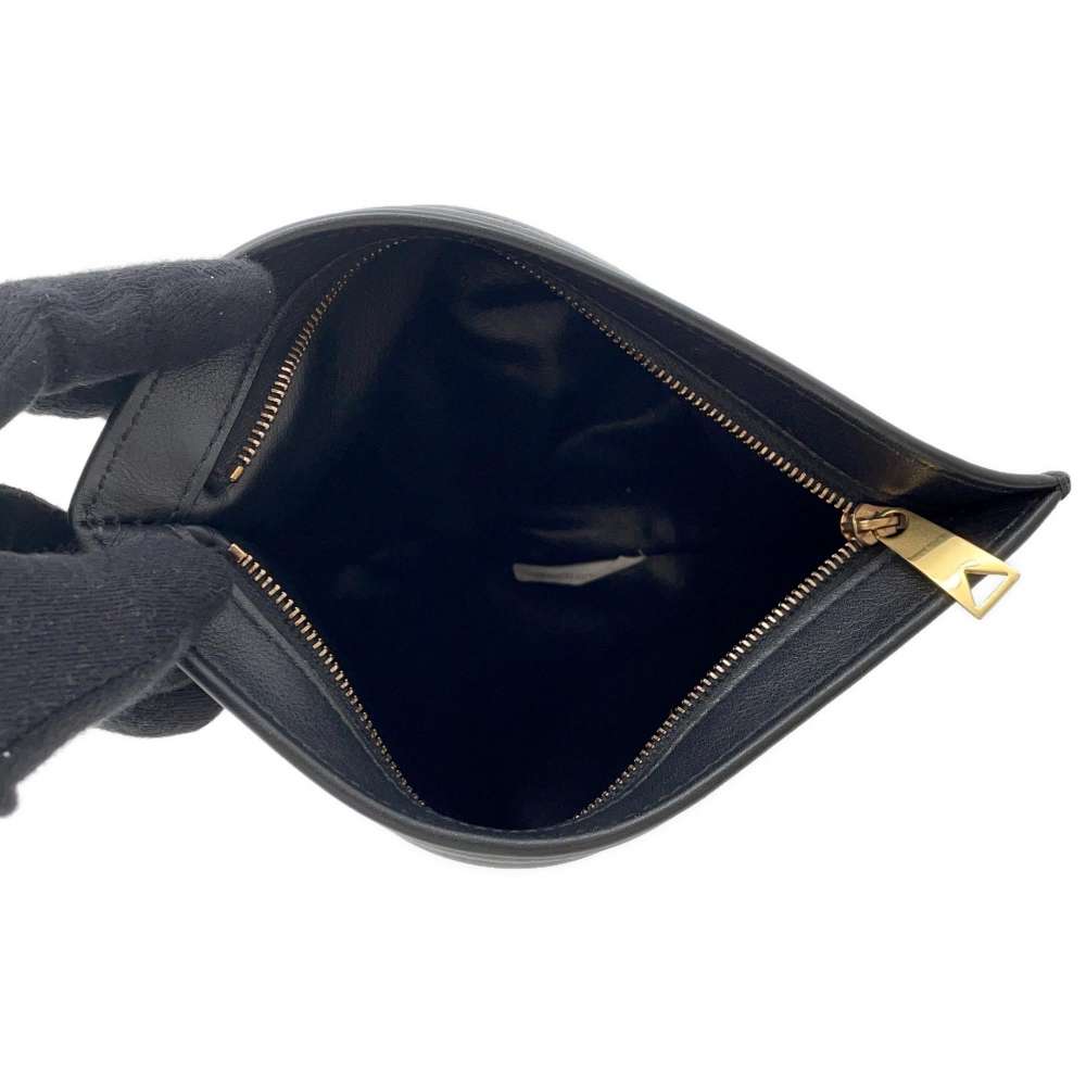 Bottega Veneta Twist Handbag Black Leather Size Mini