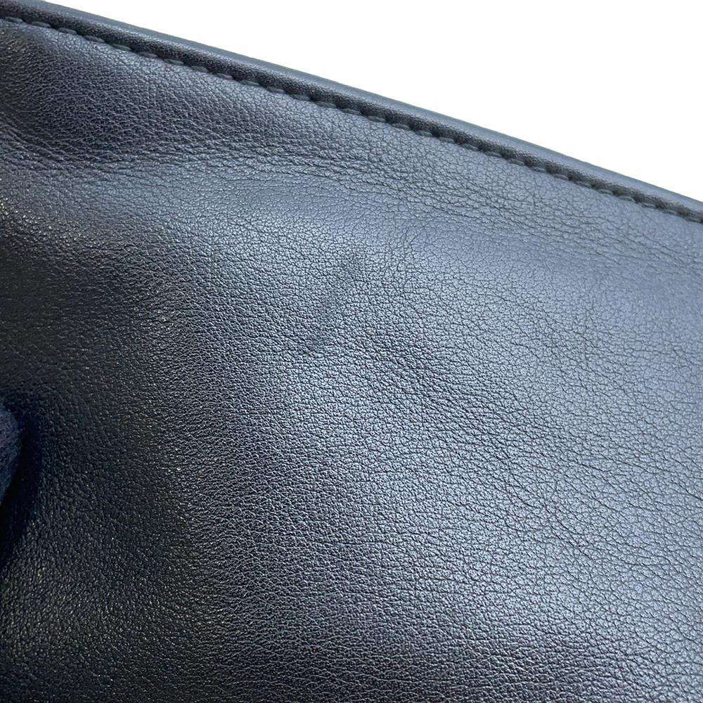 Bottega Veneta Twist Handbag Black Leather Size Mini