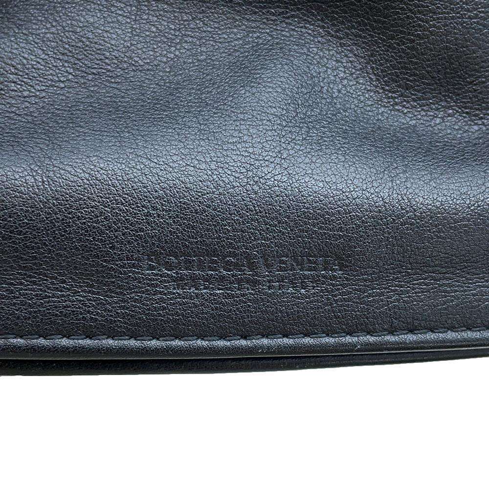 Bottega Veneta Twist Handbag Black Leather Size Mini