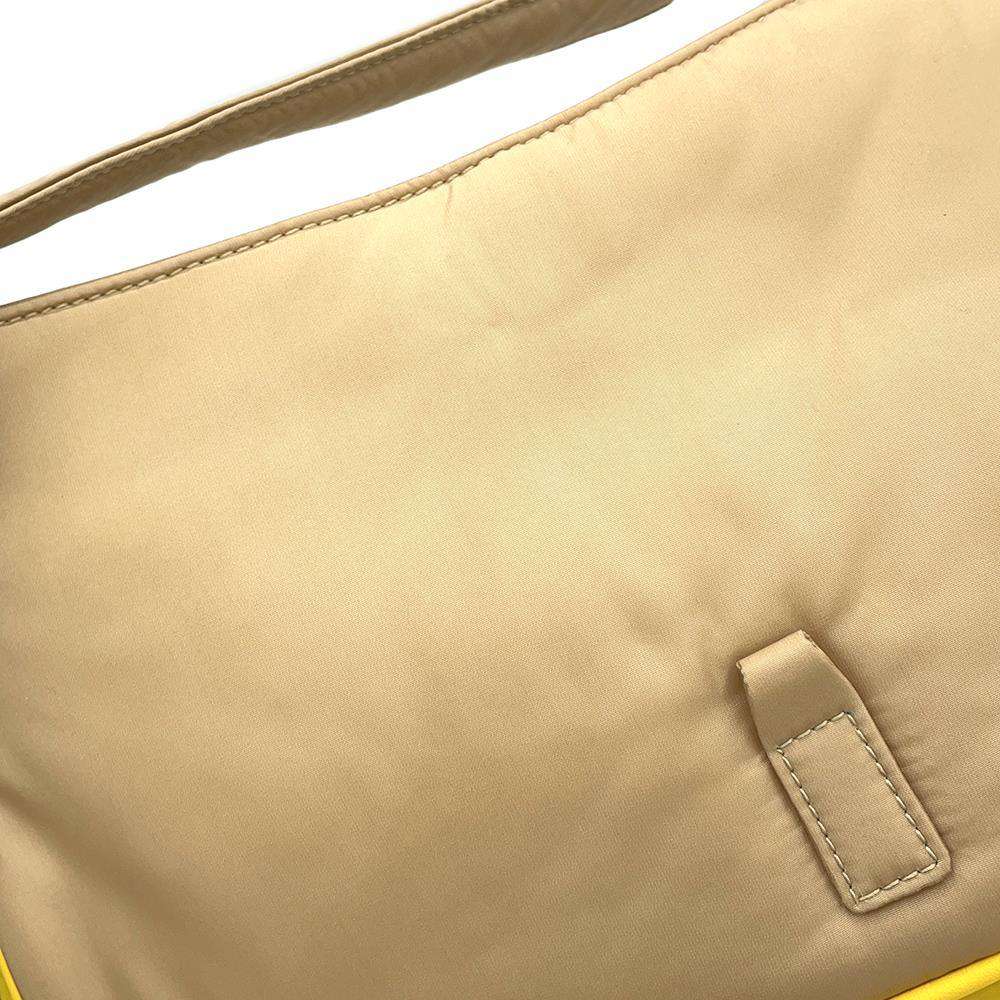 SAINT LAURENT PARIS Le 5 a 7 Shoulder Bag Beige/Yellow733306 Nylon