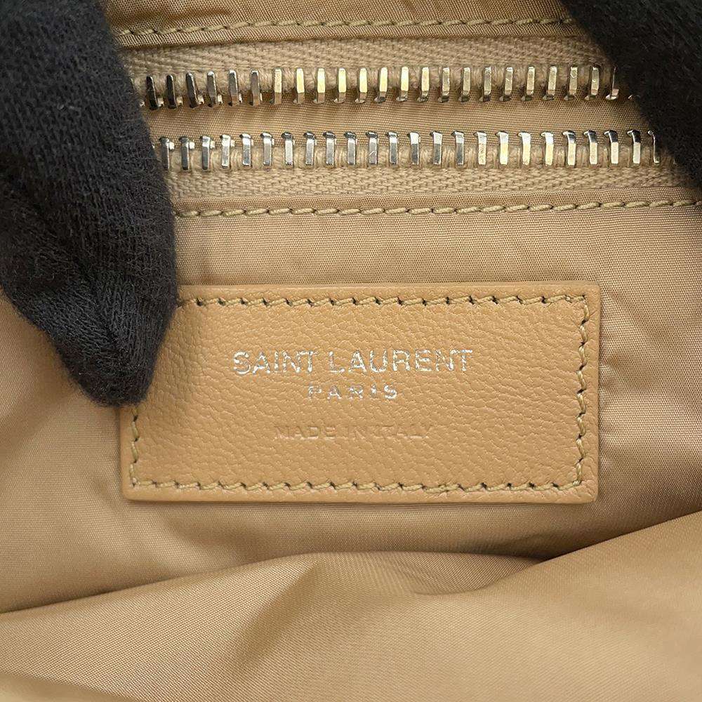 SAINT LAURENT PARIS Le 5 a 7 Shoulder Bag Beige/Yellow733306 Nylon
