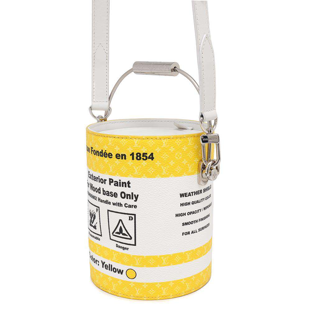 LOUIS VUITTON Paint Can YellowM81593 Canvas Leather