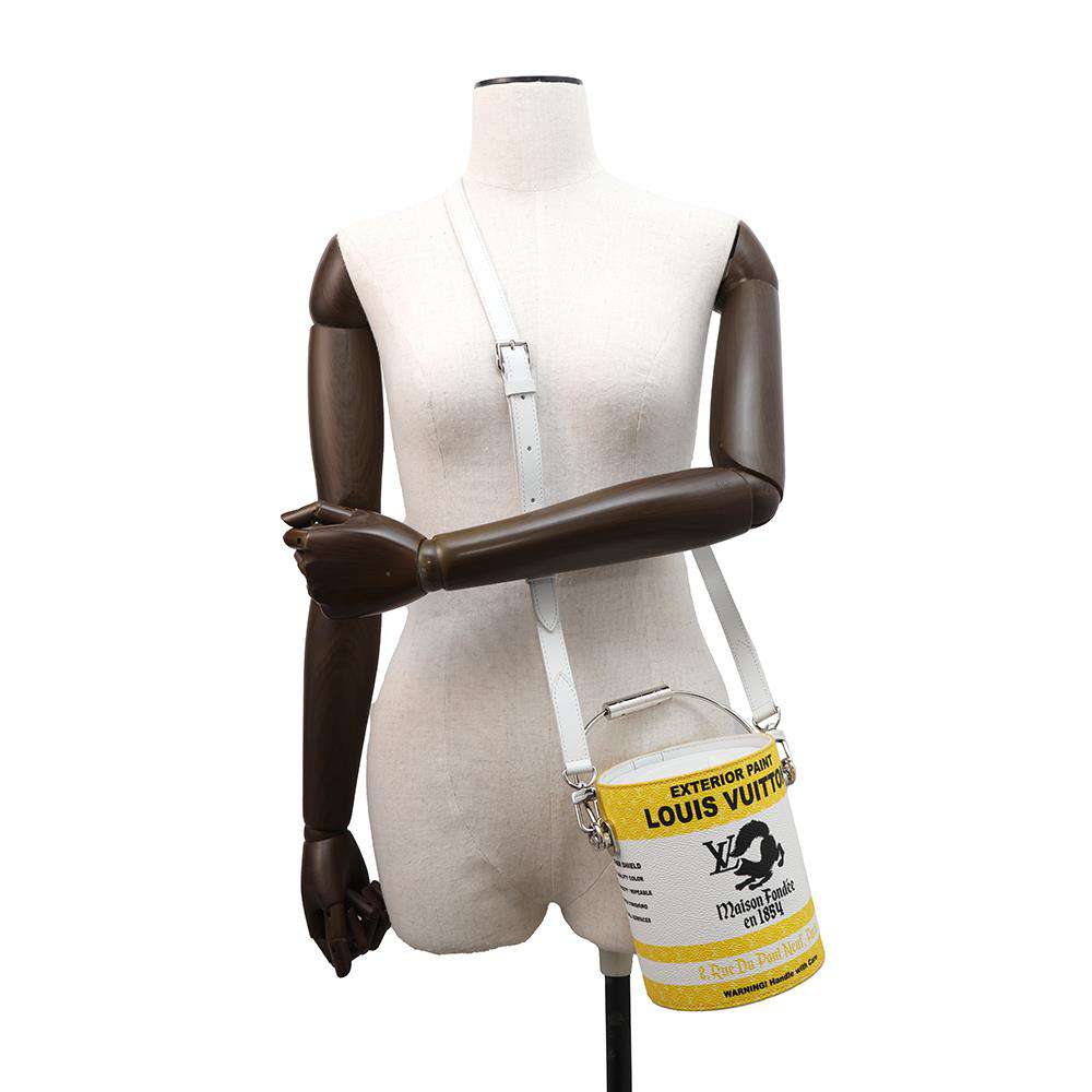 LOUIS VUITTON Paint Can YellowM81593 Canvas Leather