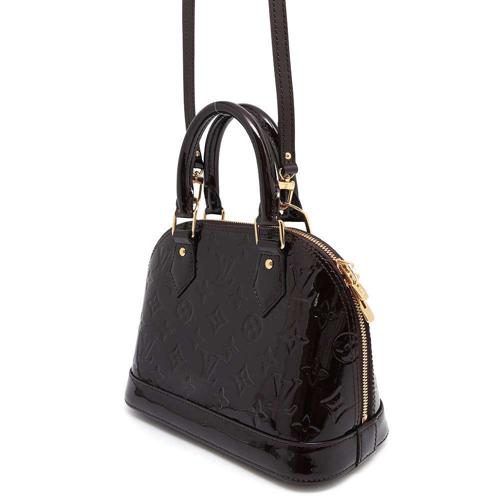 LOUIS VUITTON Alma AmaranteM91678 Monogram Vernis Leather Size BB
