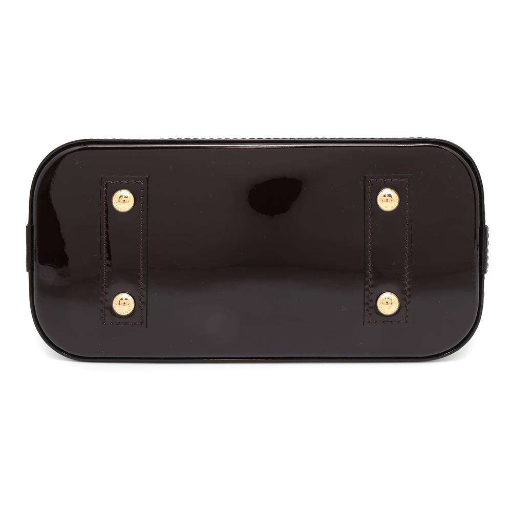 LOUIS VUITTON Alma AmaranteM91678 Monogram Vernis Leather Size BB
